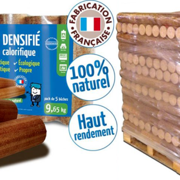 Bûches calorifiques WOODSTOCK 1 palette, 104 sacs de 5 bûches