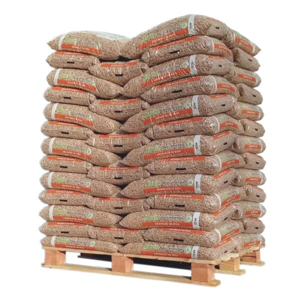 Pellet Moulin Bois Energie  – Palette de 65 Sacs de 15 KG