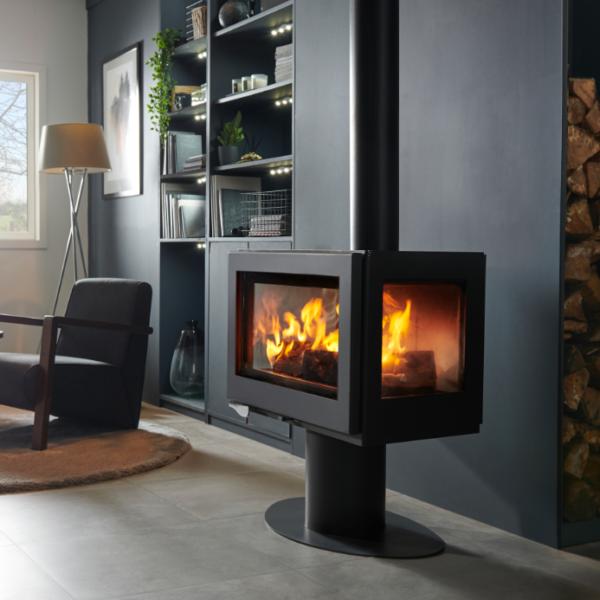 Poêle à bois Panadero Mistral trivision 7,2 kW